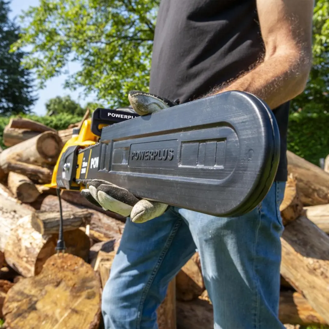 Powerplus POWEG10020 Elektrische Kettingzaag 2000W - 35cm Zaagblad - afbeelding 4 van 6