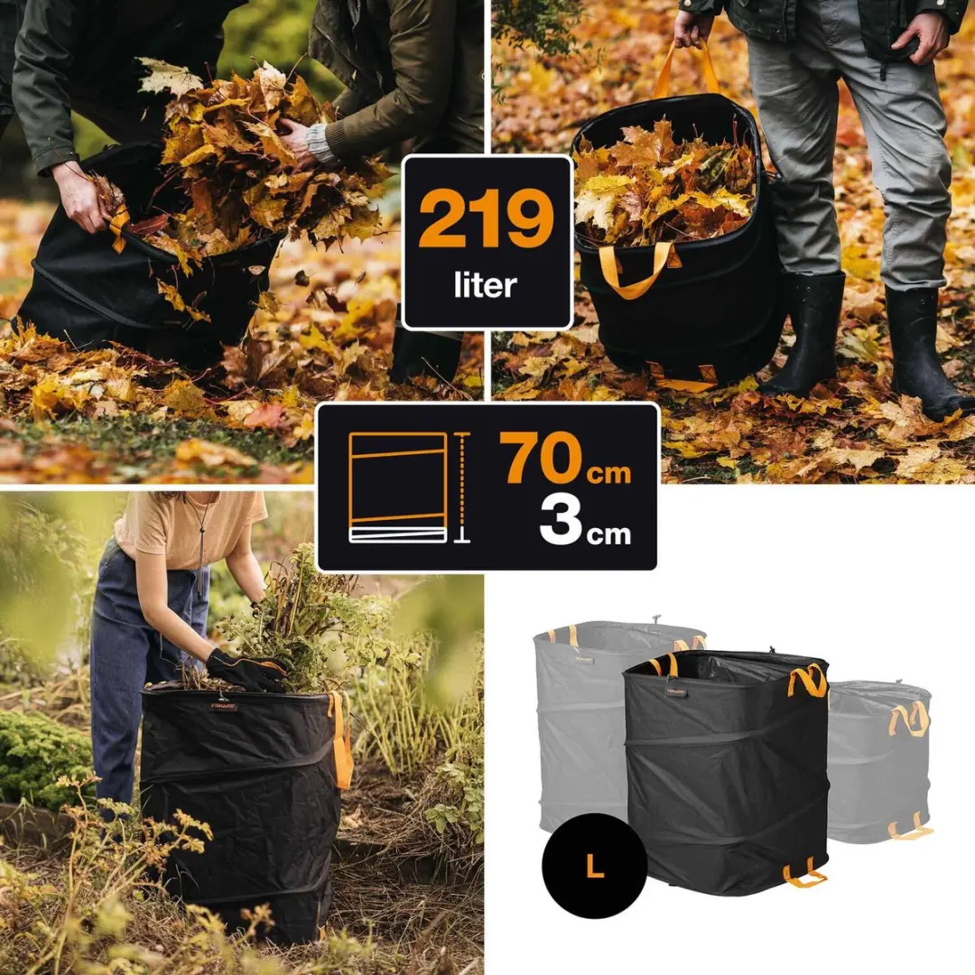Fiskars Ergo Pop-up Tuinafvalzak 219L - afbeelding 5 van 6