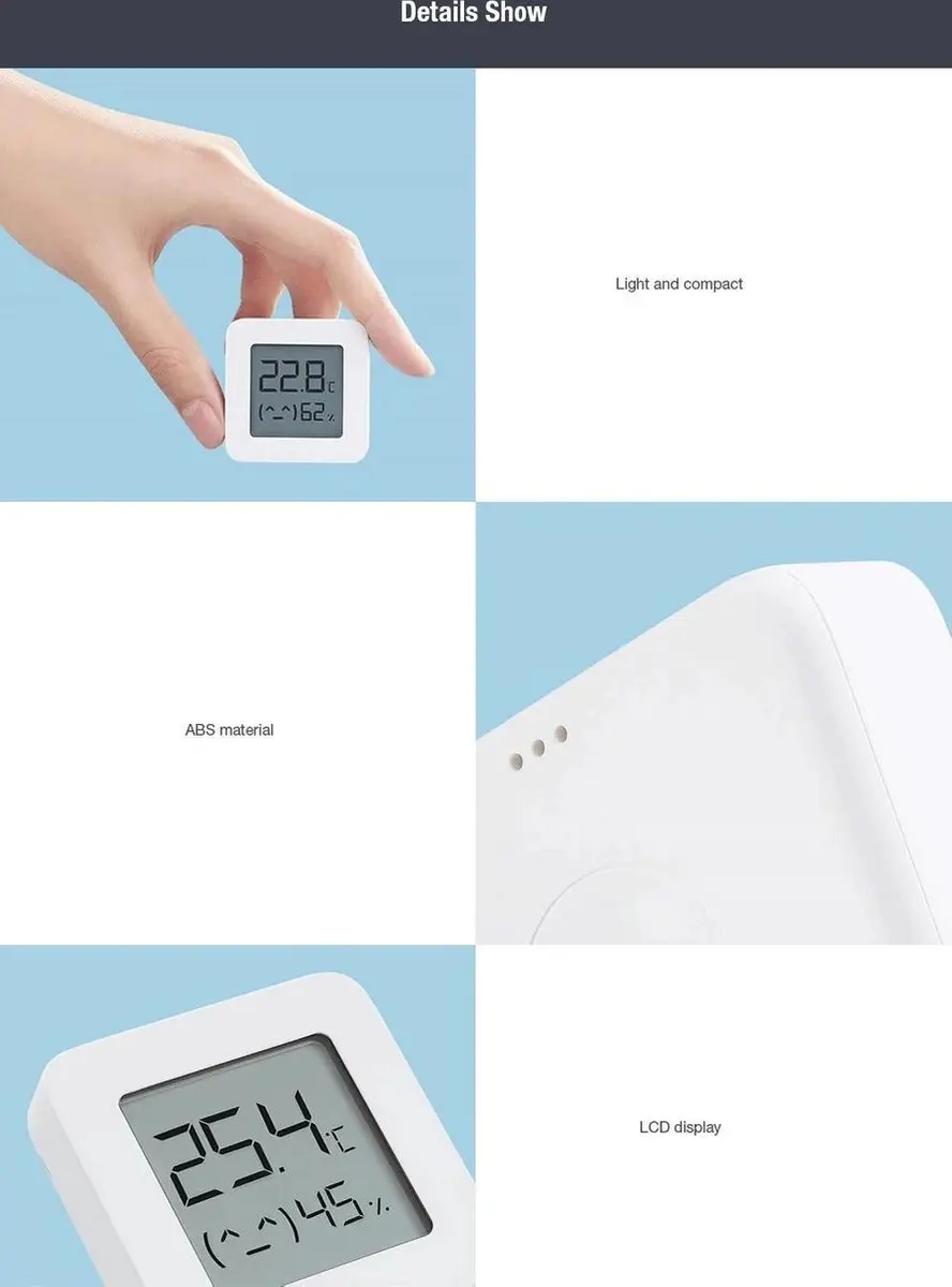 Xiaomi Mijia Thermo- en Hygrometer - Wit