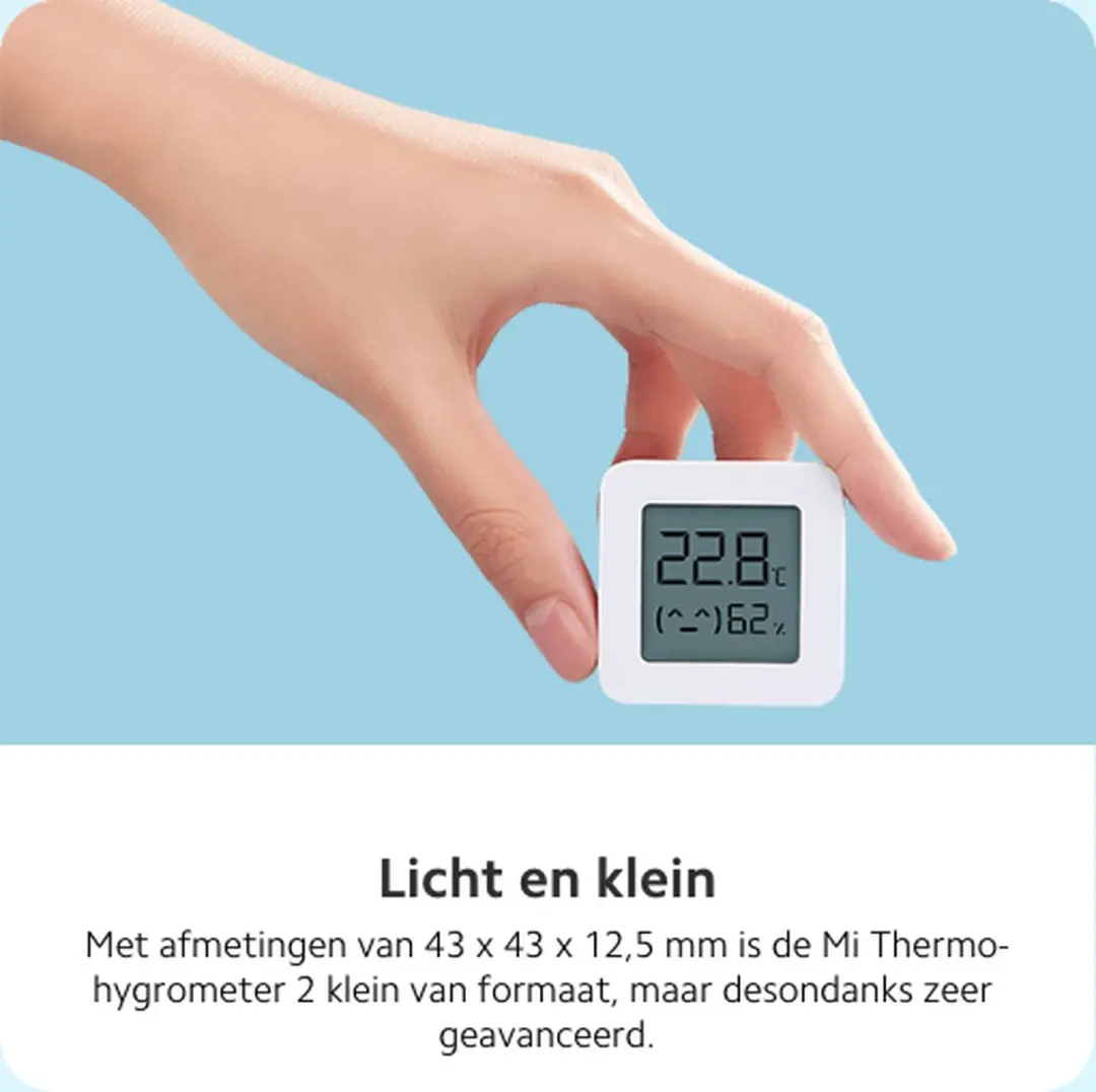 Xiaomi Mijia Thermo- en Hygrometer - Wit