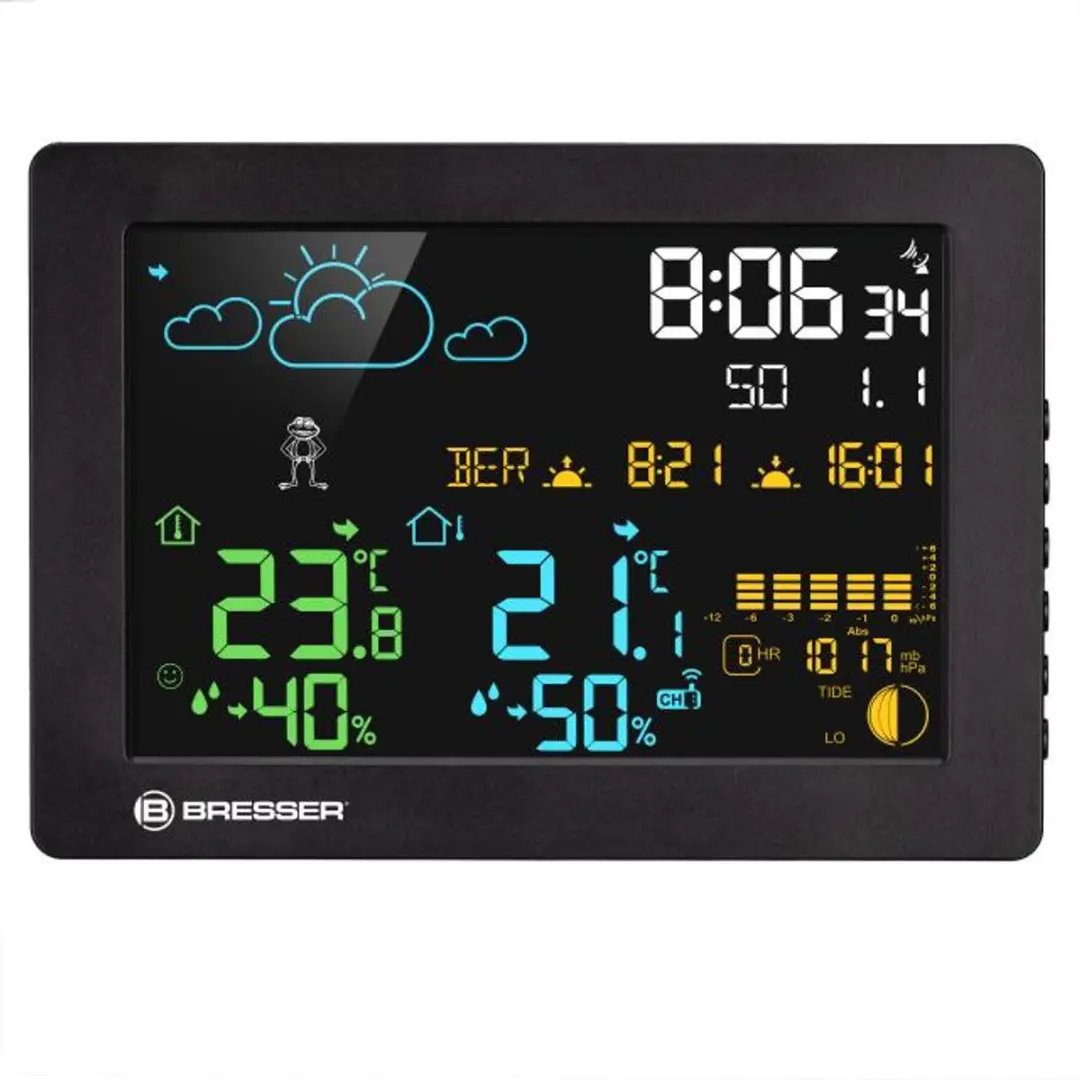 Bresser MeteoTemp Baro Weerstation - Zwart/Wit