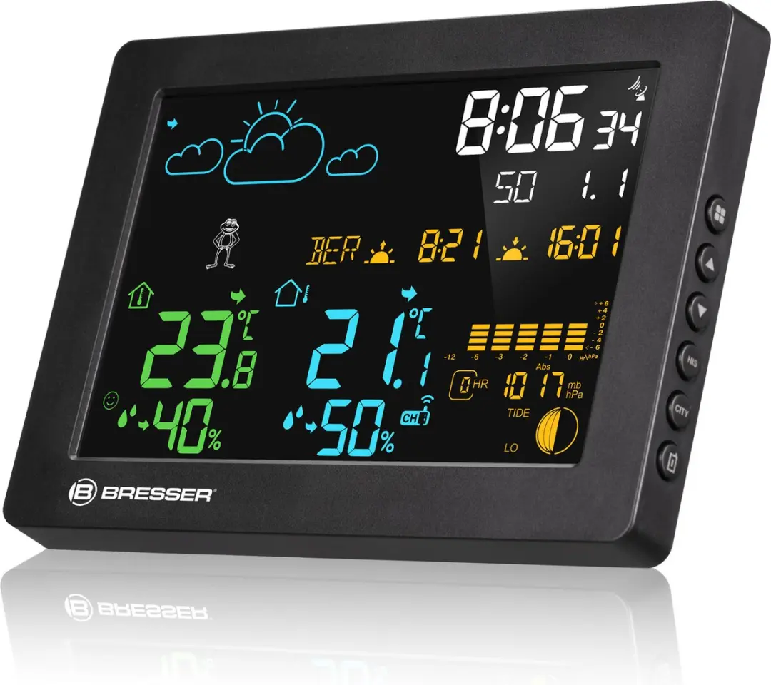 Bresser MeteoTemp Baro Weerstation - Zwart/Wit