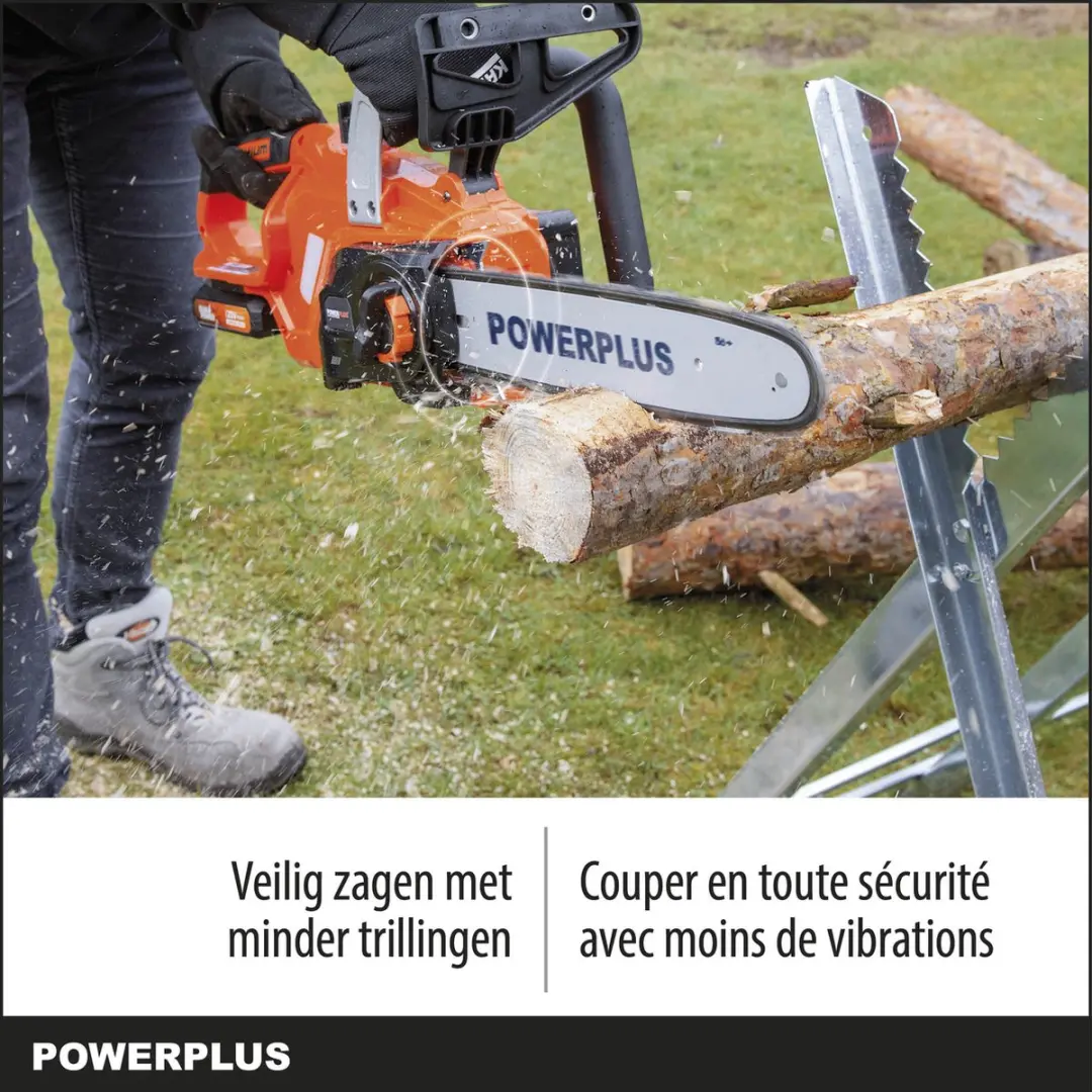Powerplus Dual Power POWDPG7570 Accu-kettingzaag 20V - 30cm zaagblad