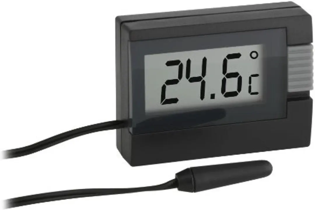TFA Dostmann Cable Black Thermometer
