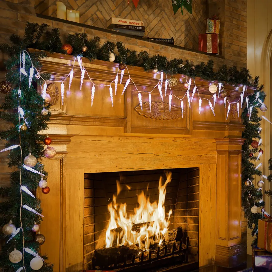Monzana IJspegel Kerstverlichting 80 LED - 13m Koelwit