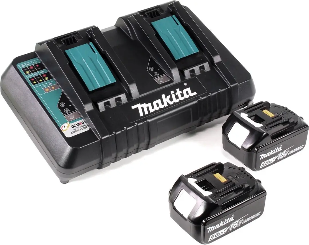 Makita DUB 362 PT Accubladblazer 36V - 2x 5.0Ah + Dubbele Lader