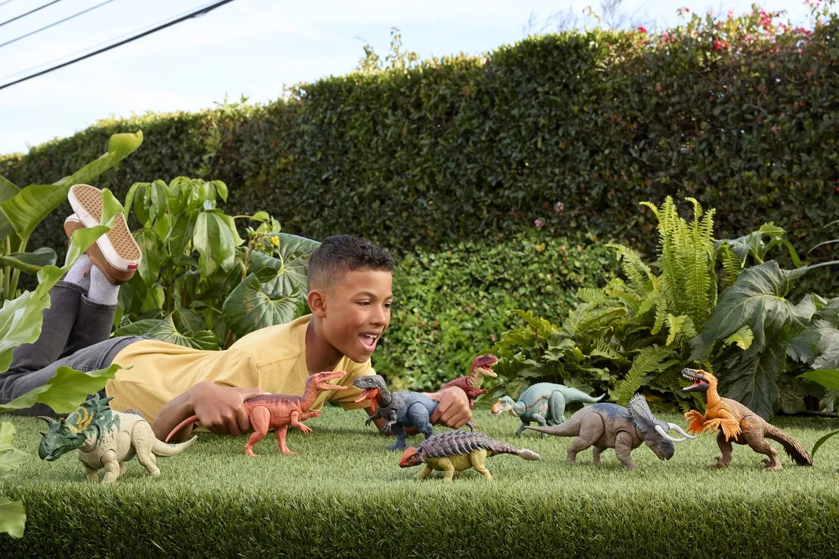Mattel Jurassic World Wild Roar Dinosaurus Speelgoed JGB87 - Multicolor - afbeelding 6 van 6