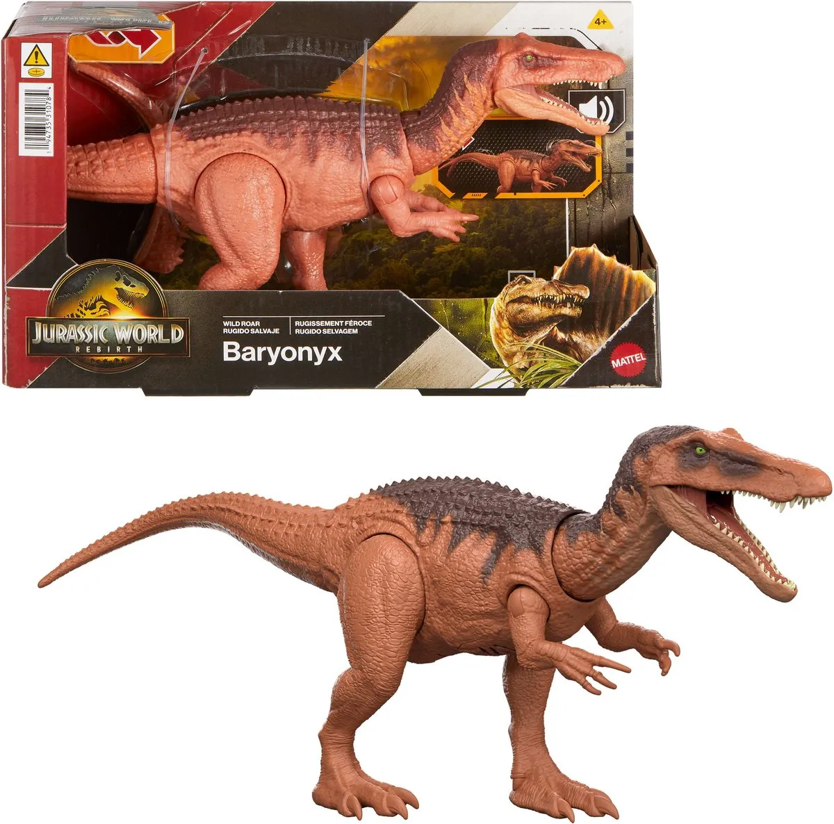 Mattel Jurassic World Wild Roar Dinosaurus Speelgoed JGB87