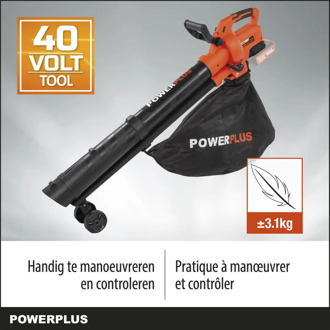 Powerplus Dual Power POWDPG75270 Accu-bladblazer 3-in-1 - 210 km/h - 45L