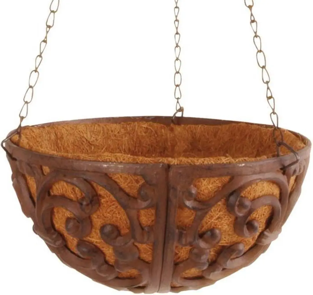 Esschert Design Hangmand Mand Kokos Ø25cm - Roestbruin