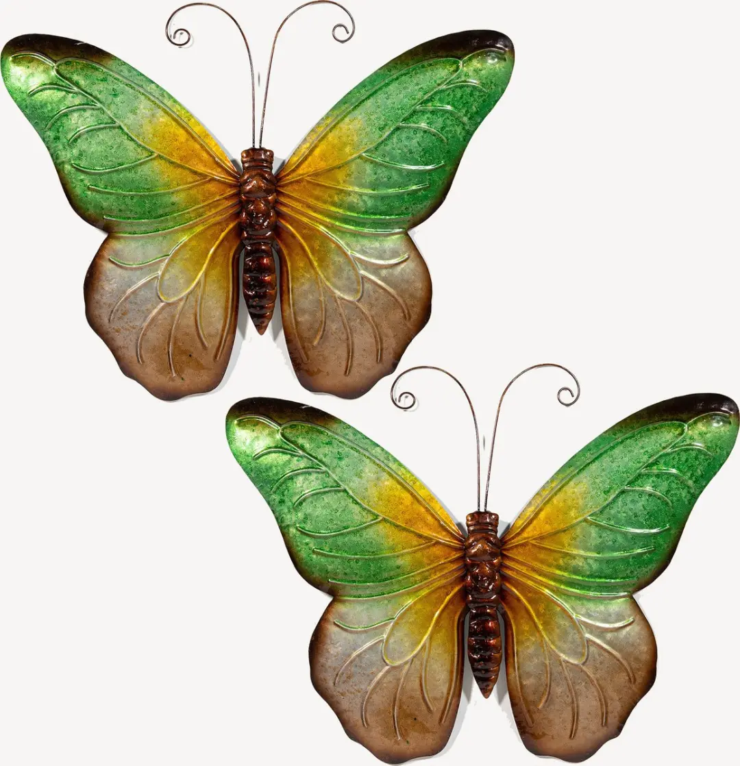 Anna's Collection Vlinder Wanddecoratie Groen