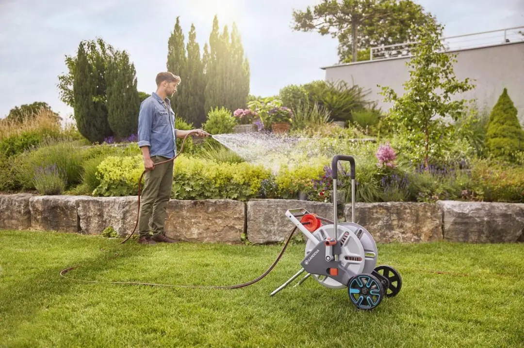 Gardena CleverRoll M Easy Metal Slangenwagen 25m - Comfort Flex Slang
