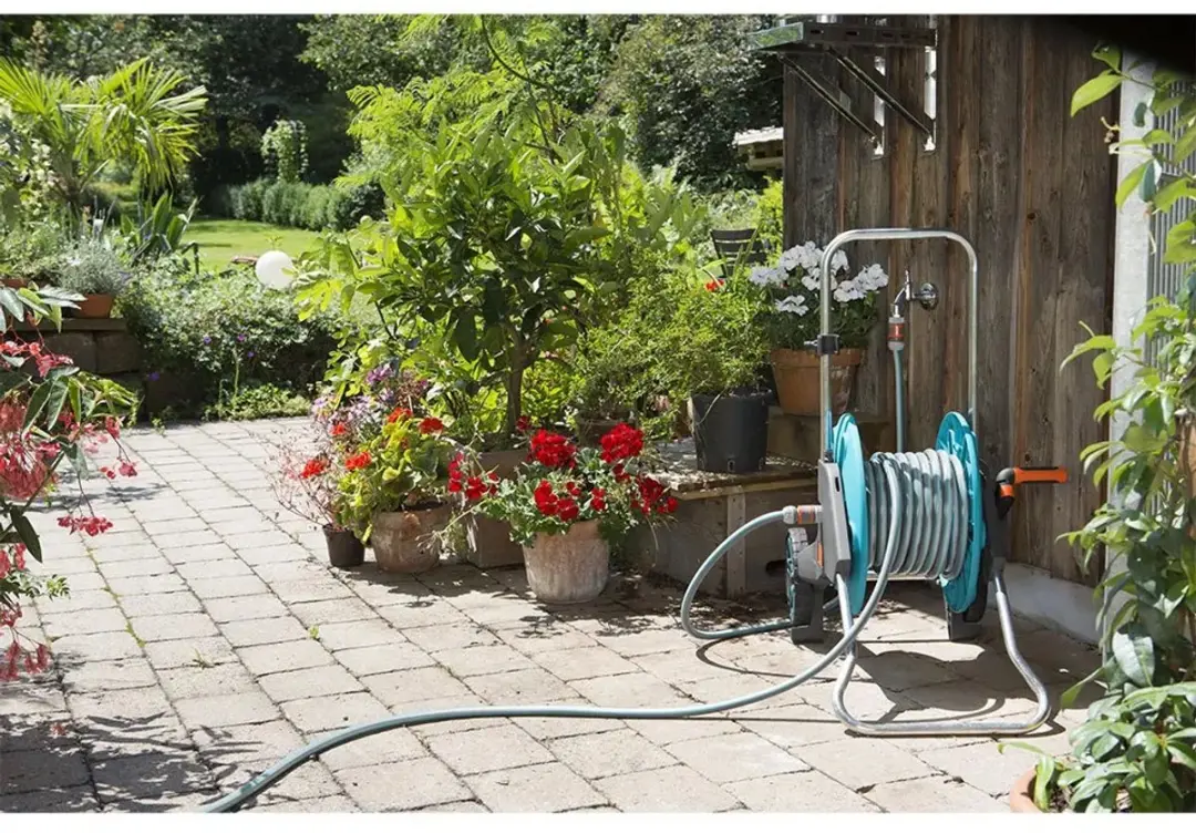 Gardena Classic Aansluitgarnituur 150cm - Grijs/Turquoise/Oranje