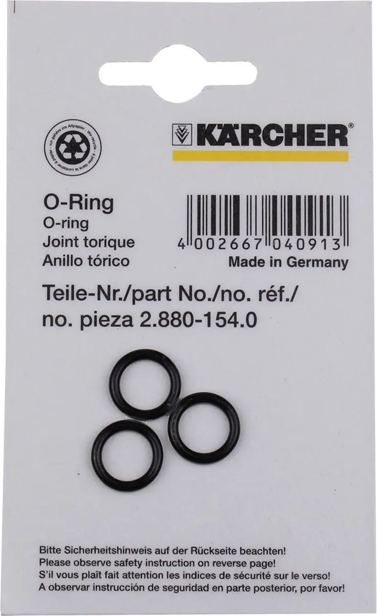 Kärcher 28801540 O-ringen - 3 Stuks