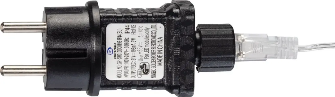 Monzana Lichtsnoer 200 LED 10m - Koel wit