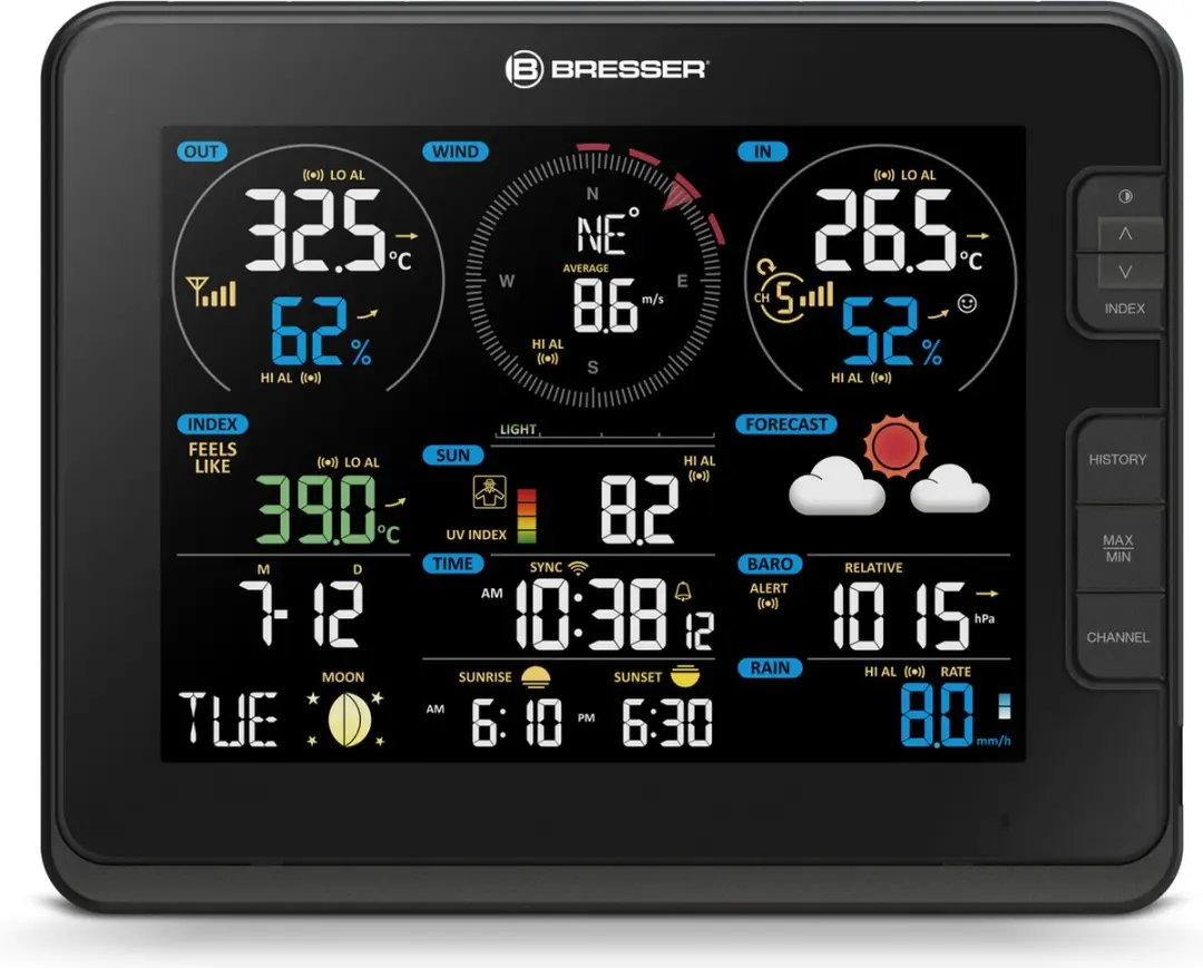 Bresser Weerstation WSX3001 Basisstation - Zwart