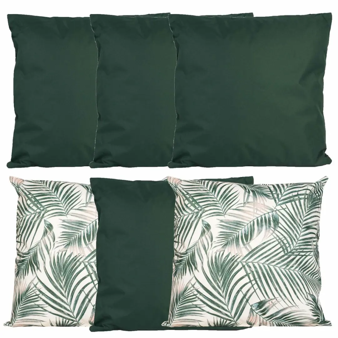 Anna's Collection Bankkussens 45x45cm - 6 Stuks Groen