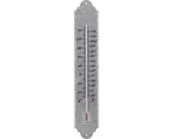 Esschert Design Thermometer Oud Zink 50cm