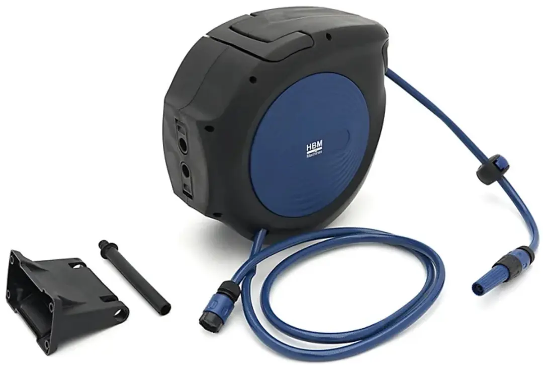 HBM machines Wandslangenbox 20m - Ø15mm - Blauw