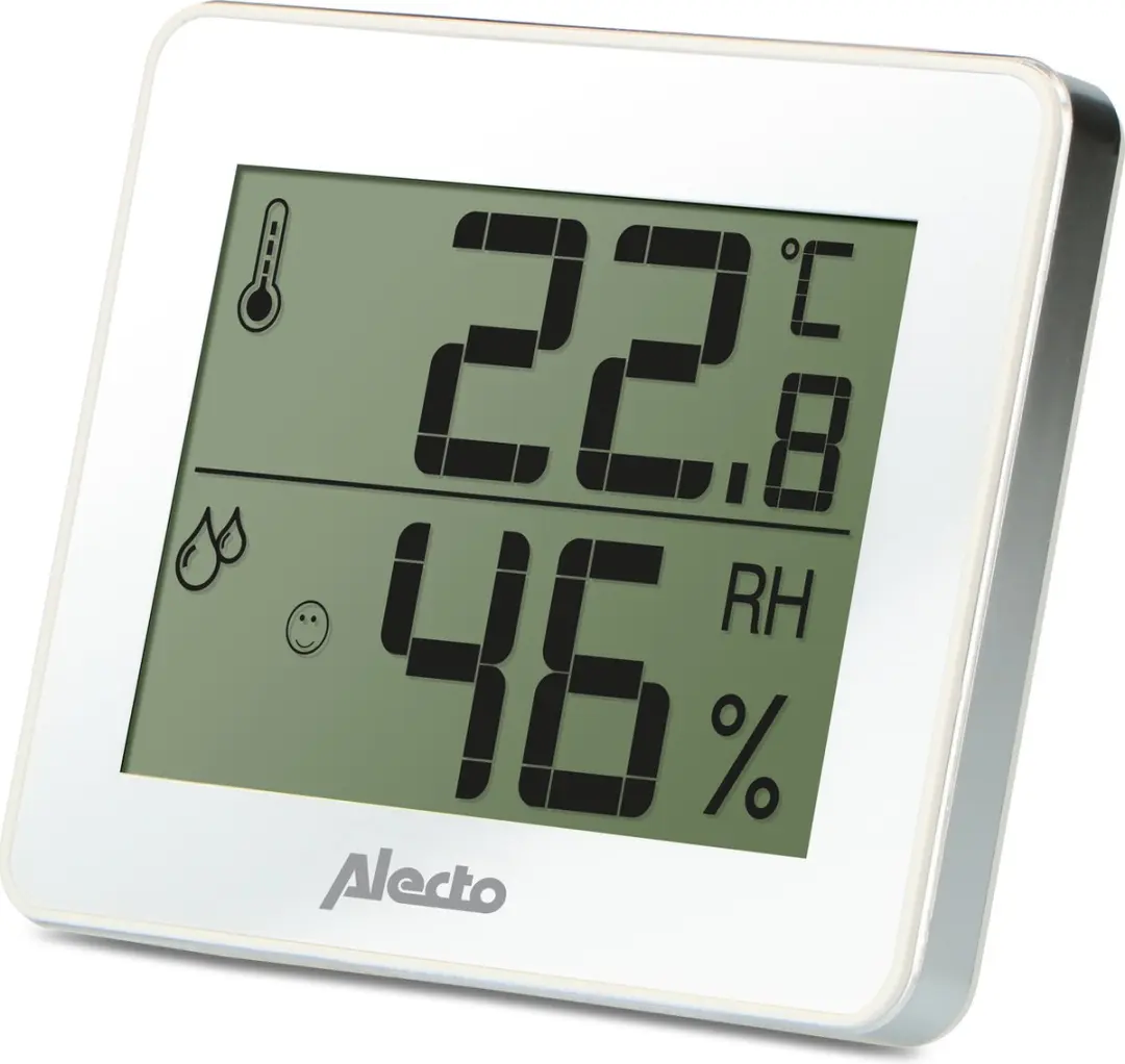 Alecto WS-55 Hygro-Thermometer - Wit - afbeelding 2 van 6