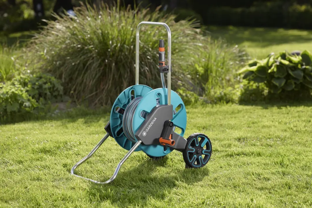 Gardena CleverRoll M+clip Slangenwagen 60m - Turquoise/Zwart