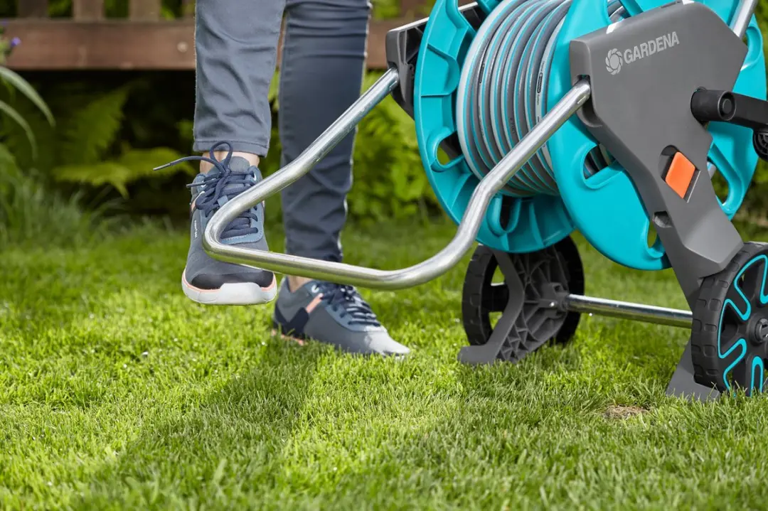 Gardena CleverRoll M+clip Slangenwagen 60m - Turquoise/Zwart