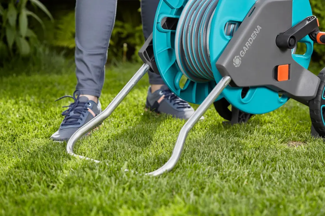 Gardena CleverRoll M+clip Slangenwagen 60m - Turquoise/Zwart