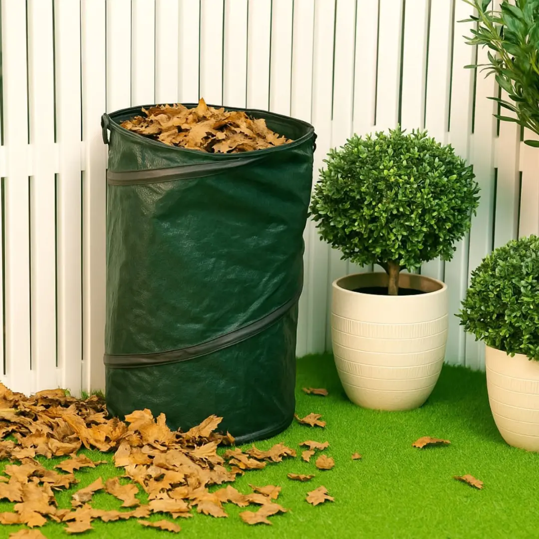 BLACK+DECKER Tuinafvalzak Opvouwbaar 120L - 45x75cm Groen