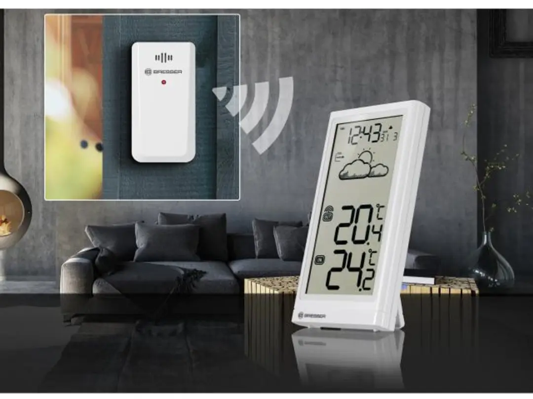 Bresser Meteo Temp Weerstation - Wit - afbeelding 6 van 6