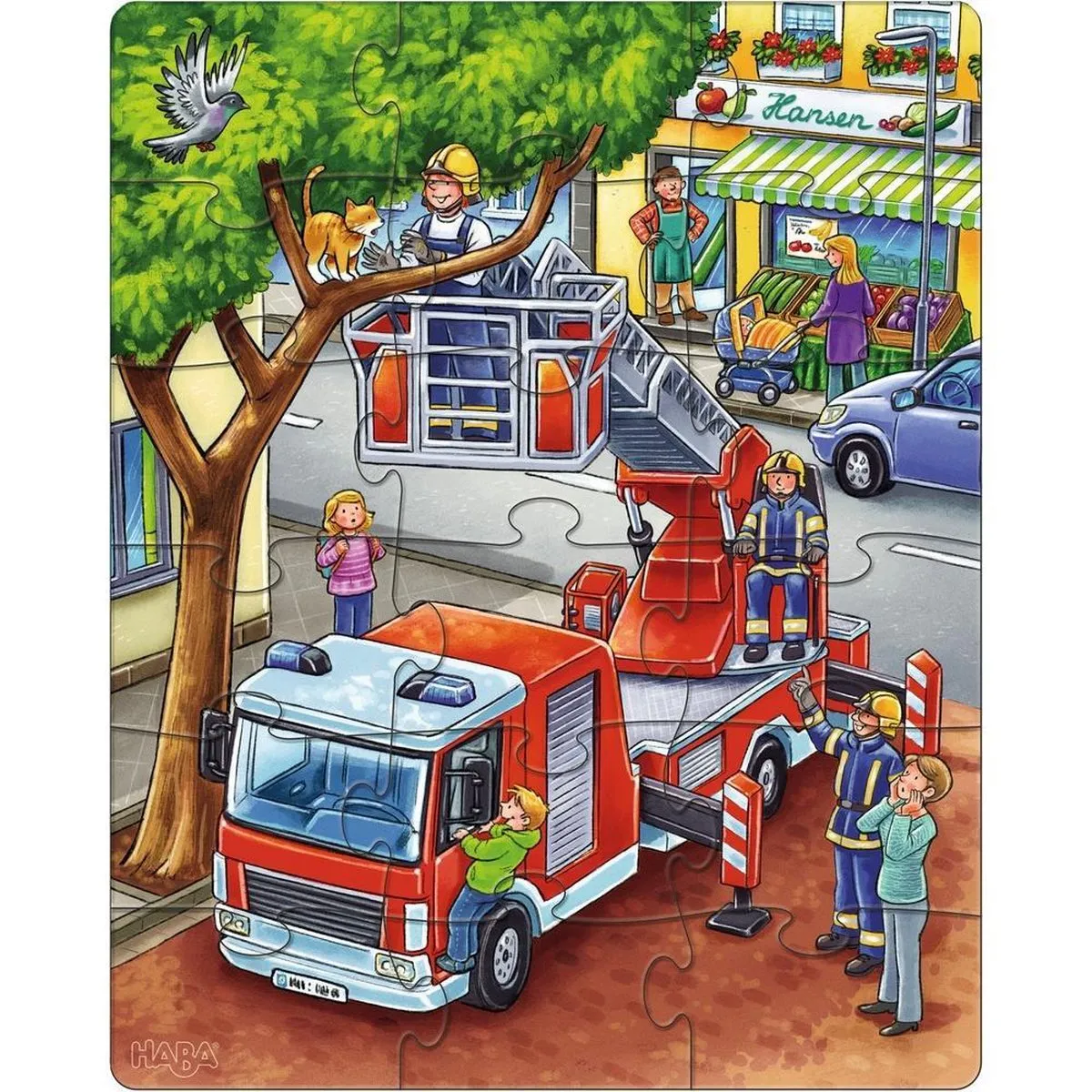 Haba Puzzel Politie & Hulpverlening 12/15/18 Stuks - Multicolor - afbeelding 6 van 6