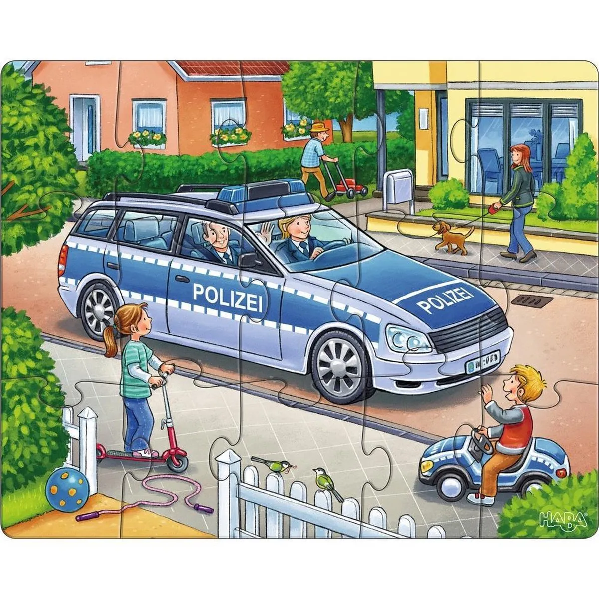 Haba Puzzel Politie & Hulpverlening 12/15/18 Stuks - Multicolor
