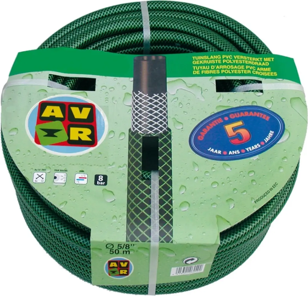 Talen Tools Tuinslang 1/2 inch 25m - Versterkt Grijs