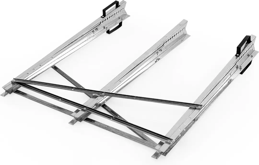 Monzana Zaagbok Metaal Opvouwbaar 83x81x88cm - 150 kg - Zilver