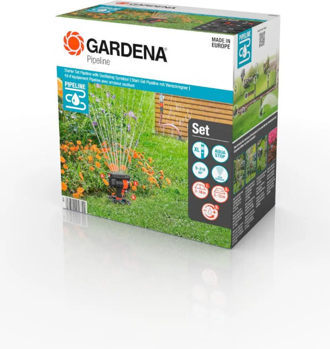 Gardena Pipeline Startset Zwenksproeier - 9-216 m²