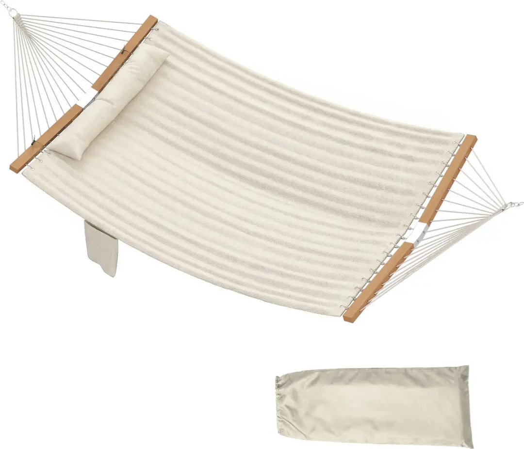 Outsunny Hangmat Beukenhout Polyester 325x140cm