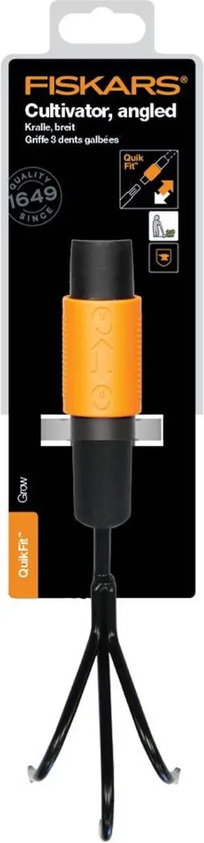 Fiskars QuikFit Cultivator 1000683 - Handkrabber 3-tanden