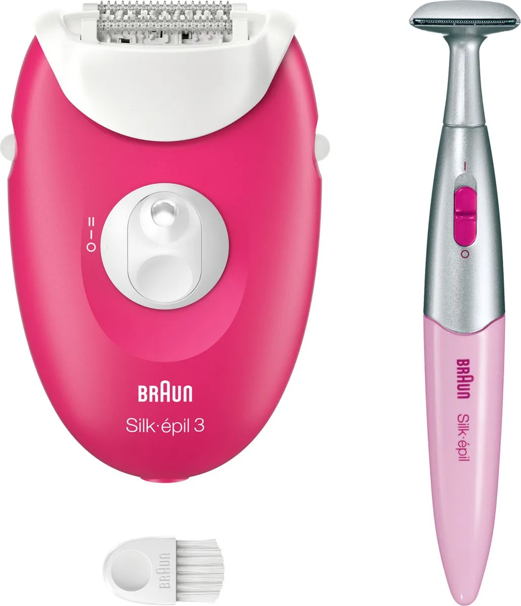 Braun Silk·épil 3 3-202 Epilator - Framboos - afbeelding 6 van 6