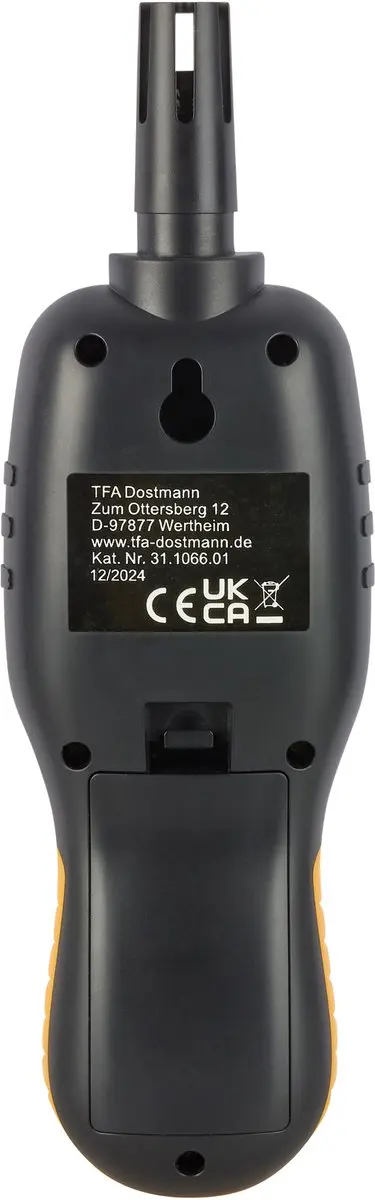 TFA Dostmann 31.1066.01 Thermo-Hygrometer - Zwart/Geel
