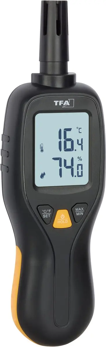 TFA Dostmann 31.1066.01 Thermo-Hygrometer - Zwart/Geel