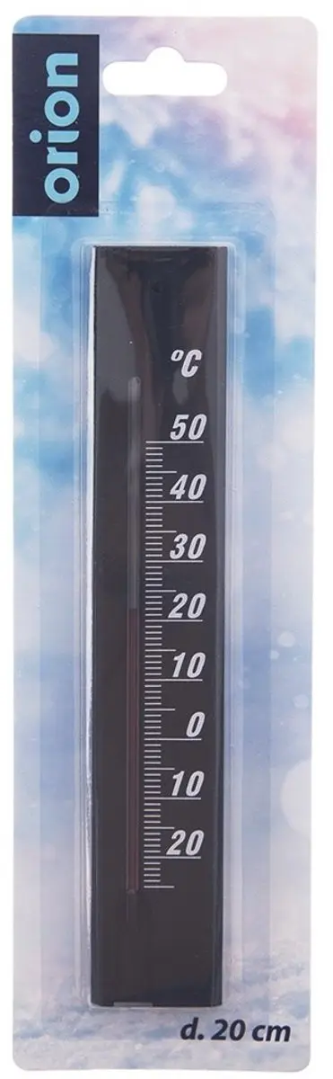 Orion Buitenthermometer Hout Zwart 20cm