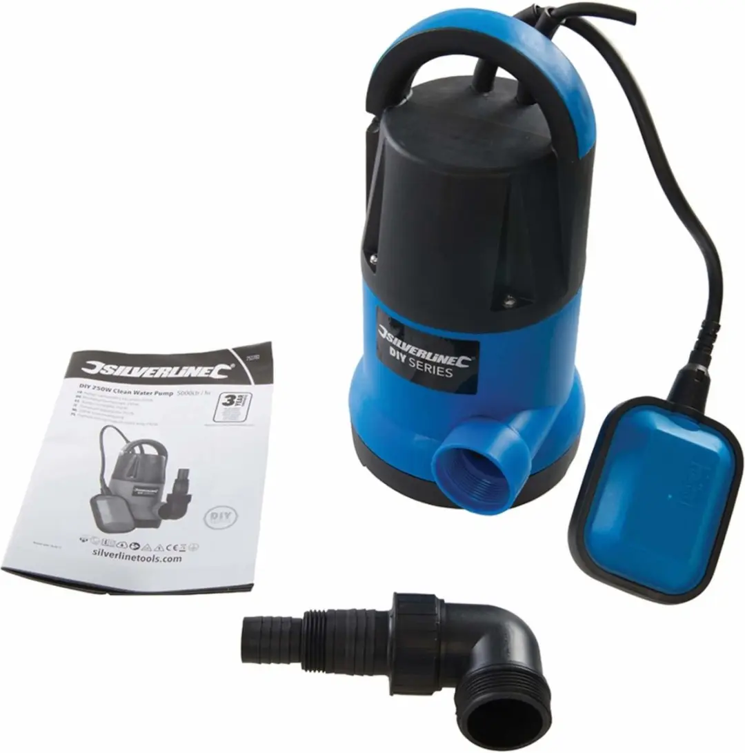 Silverline Schoonwaterpomp 250W - 5000L/u - 5m Dompeldiepte