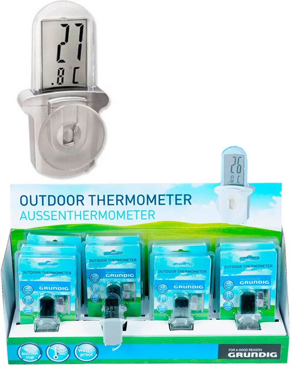 Grundig Digitale Buitenthermometer - Zilver