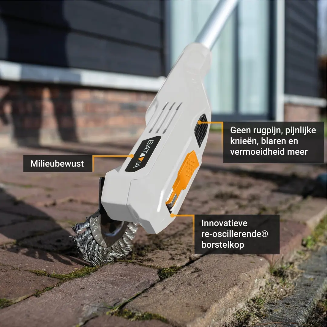 Batavia Maxxpack 18V Fixxbrush Onkruidborstel - 2000mAh Accu & Oplader
