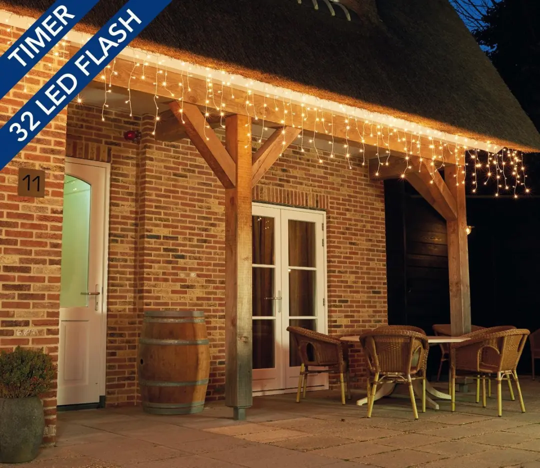Anna's Collection IJspegels 360 LED - Warm Wit - 720x60cm