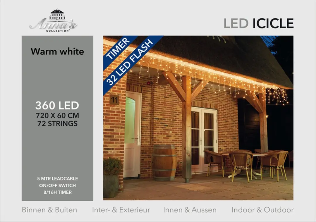Anna's Collection IJspegels 360 LED