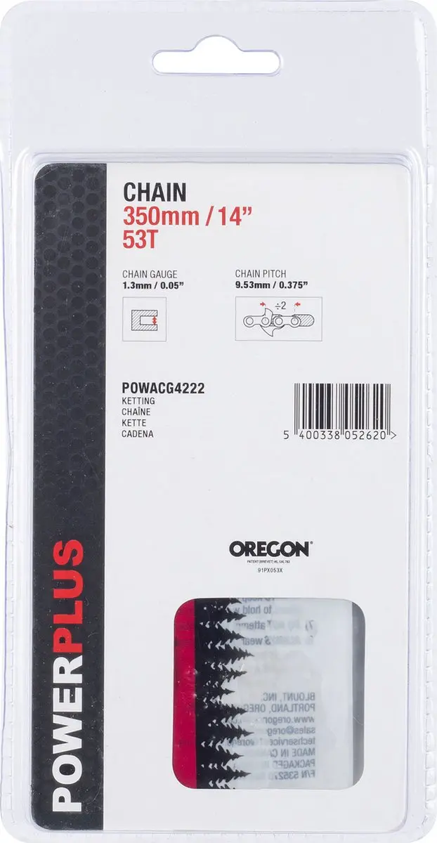 Powerplus POWACG422 Ketting 53T - 350mm