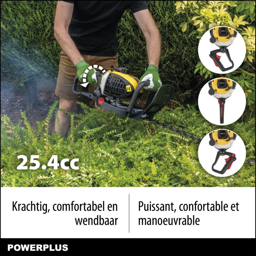 Powerplus POWXG2018 Benzine Heggenschaar 25,4cc - 600mm Mes