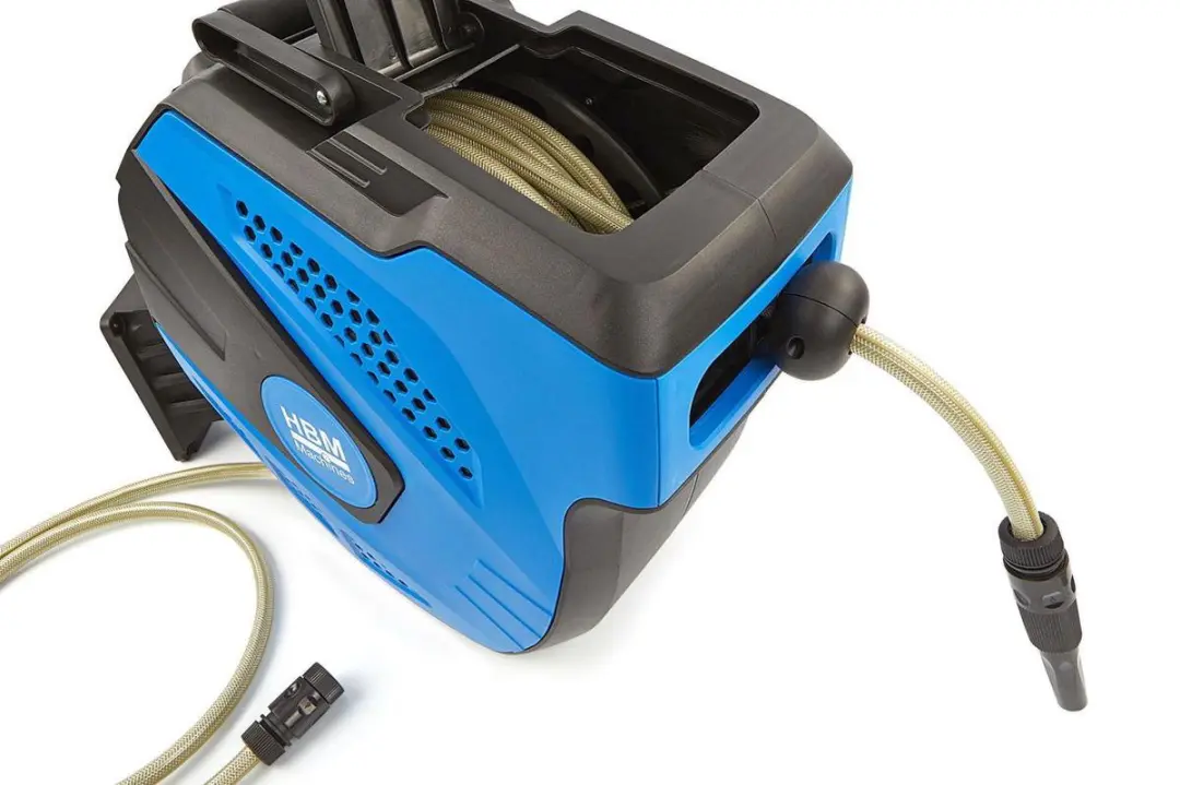 HBM Machines Wandslangenbox 20m - Blauw