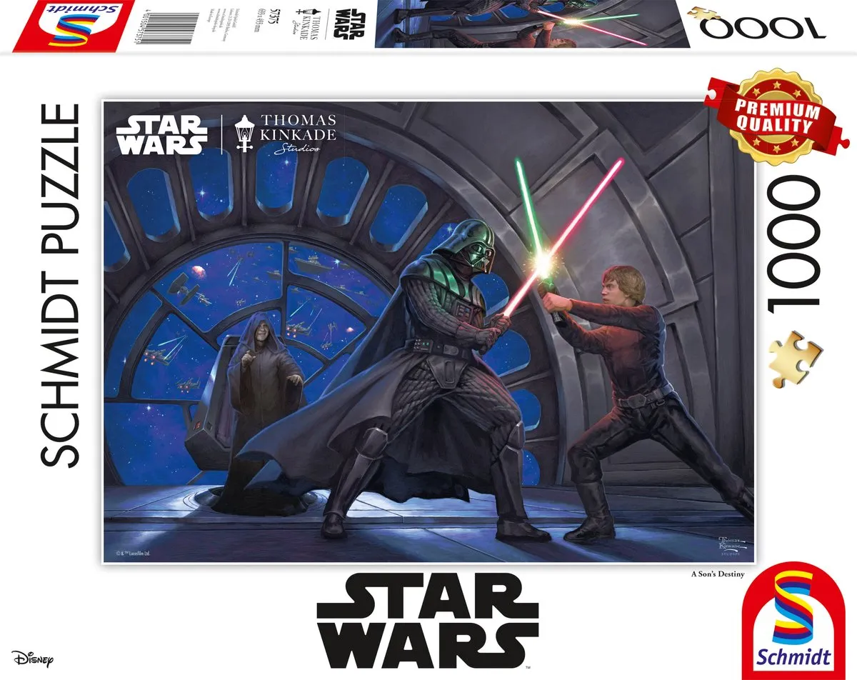 Star Wars The Mandalorian Thomas Kinkade A Son’s Destiny Puzzel - Multicolor