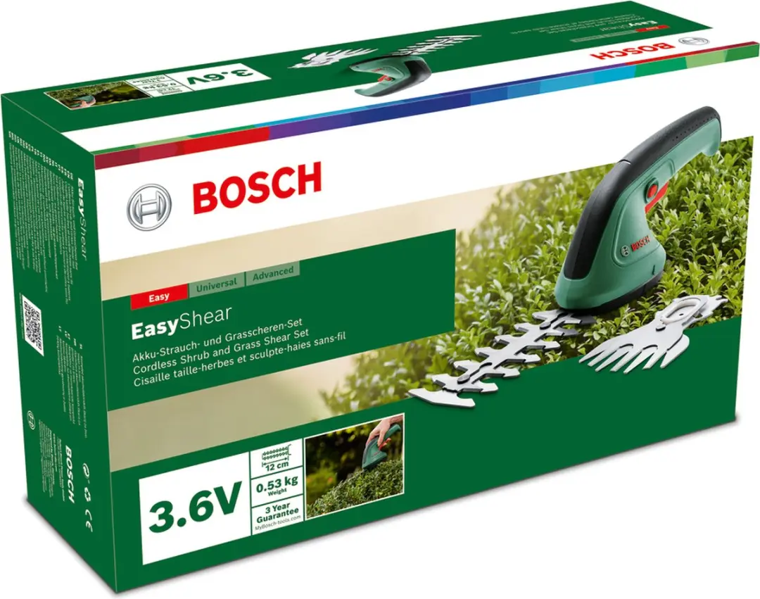 Bosch EasyShear Grastrimmer - Buxus- en grasschaar 120mm/80mm